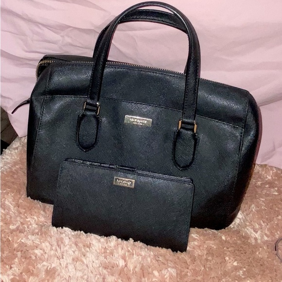 kate spade Handbags - Kate Sade NY Black Ari Laurel Way Saffiano Leather Tote Bag.